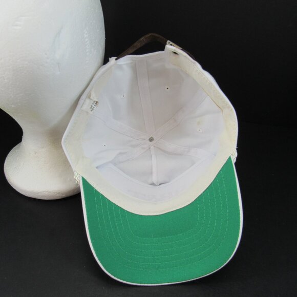 BB&T Embroidered Logo Men's White Wide Brim w/Braid Adj Strap Back Cap Hat - Picture 8 of 9